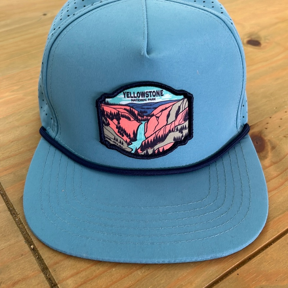 Blue Yellowstone SnapBack trucker hat